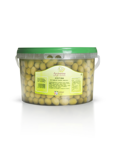 CUBO 5KG H ACEITUNA ESTANDAR SABOR ANCHOA AGROMAIRENA