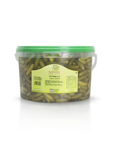 CUBO 5KG H PEPINILLOS 200/300 SABOR ANCHOA AGROMAIRENA